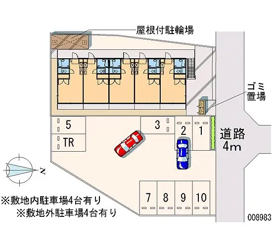 ★手数料０円★久喜市本町７丁目　月極駐車場（LP）